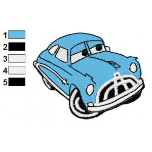 Doc Pixar Disney Cars Embroidery Design